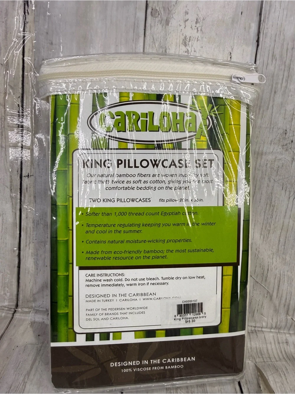 Cariloha Resort Bamboo Pillowcase Set King Cream